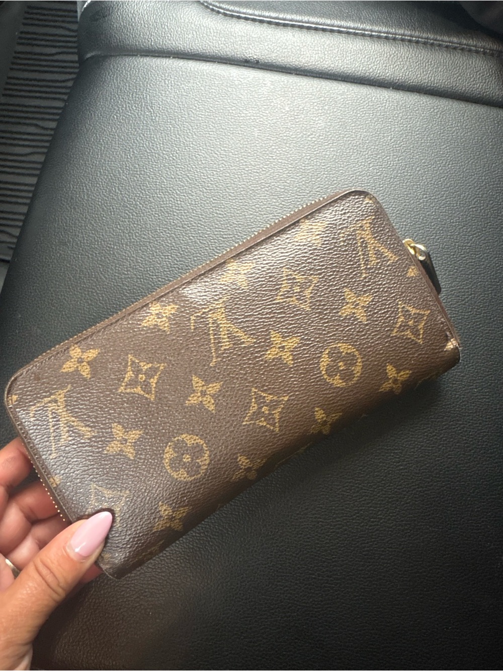 Louis Vuitton Brown Monogram Zip-Around Wallet